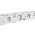 Pikkukuva 3 / 3: Osainen kahvikuppisetti DKD Home Decor Sininen Valkoinen Metalli Dolomite 260 ml