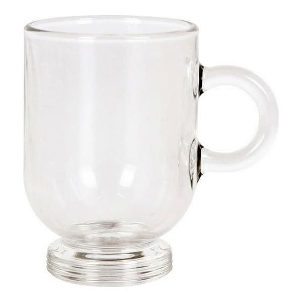 Delers Kaffekoppsett Royal Leerdam Sentido Expresso Gjennomsiktig Rustfritt stål Krystall 80 ml 6 Deler (6 enheter)