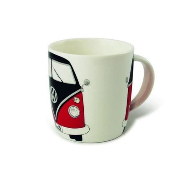Kaffekopp (kaffemugg) VW Volkswagen T1 BULLI röd och svart