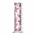 Miniatyrbild 1 av 2: Set med 6 kaffekoppar Bialetti 29596 Vit Rosa Porslin 90 ml (6 antal)