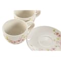 Miniatyrbillede 3 af 4: Dele kaffekopsæt Home ESPRIT Gul Hvid Pink Syren Metal Dolomite 180 ml