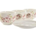 Miniatyrbillede 2 af 4: Dele kaffekopsæt Home ESPRIT Gul Hvid Pink Syren Metal Dolomite 180 ml
