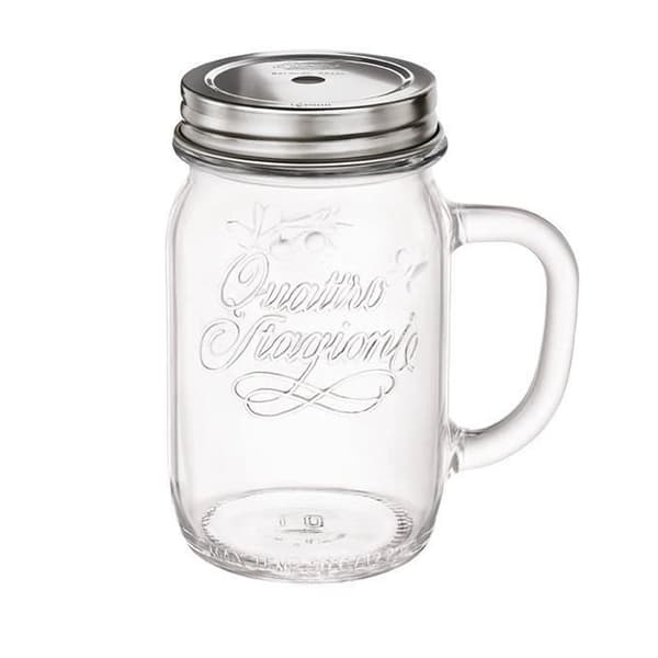 BORMIOLI - GLASMUGG 41,5 CL MED NEURMETALLLOCK Transparent