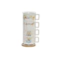 Pikkukuva 1 / 4: Osainen kahvikuppisetti DKD Home Decor Monivärinen Metalli Bambu Dolomite 260 ml