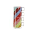 Miniatyrbild 4 av 4: Set med kaffekoppar DKD Home Decor Vit Multicolour Ljusbrun Metall Bambu Dolomite 260 ml