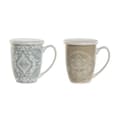 Pikkukuva 1 / 4: Kuppi teesuodattimella Home ESPRIT Sininen Beige Ruostumaton teräs Posliini 380 ml (2 osaa)