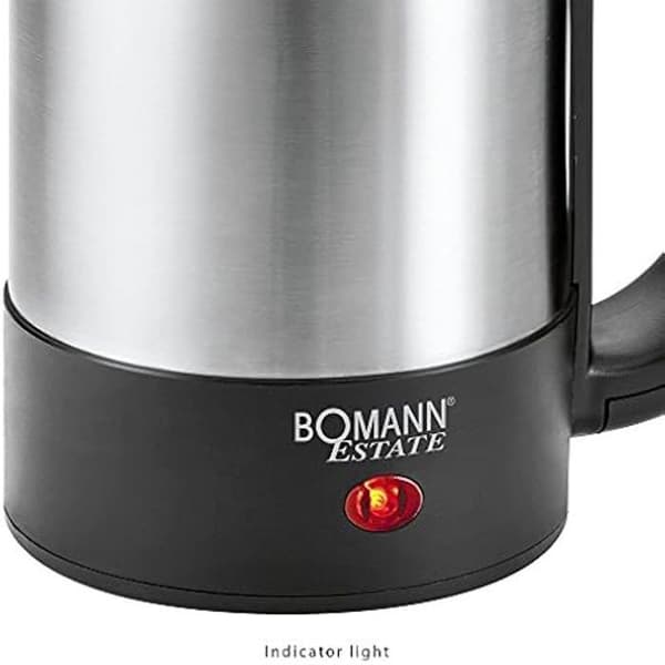 Bromann 611621 WKR 1162 CB elektrisk resevattenkokare, svart/grå