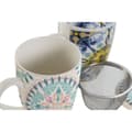 Miniatyrbillede 5 af 5: Krus med infusionsfilter Home ESPRIT Blå Hvid Turkisblå Middelhavet 340 ml (2 enheder)
