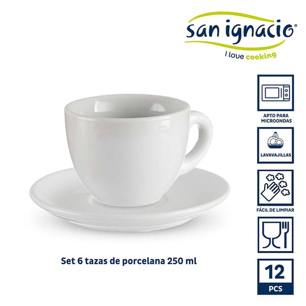 San Ignacio Sanr452 X Vessia Muggset 6 Enheter 38x22 cm