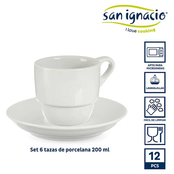 San Ignacio Sanr456 San Ignacio X Vessia Sæt Kaffekopper 6 Enheder  36x22 cm