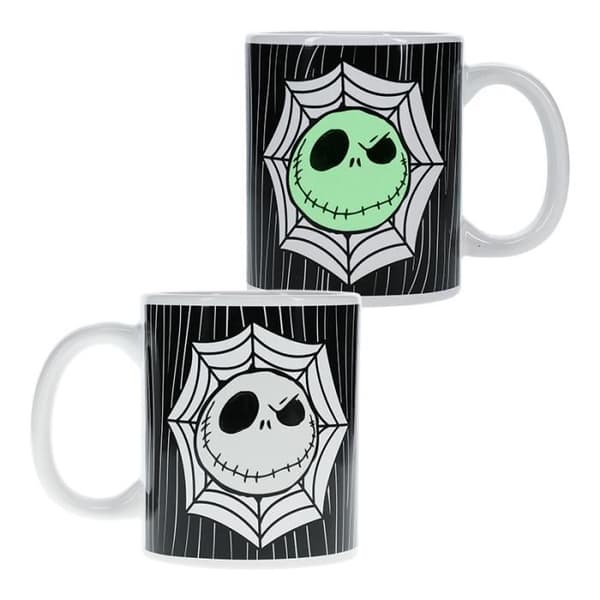 Mugg - The Nightmare Before Christmas - Glow in the Dark - Svart - Keramik