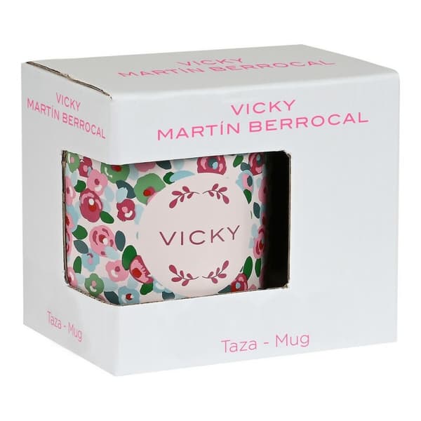 Mugg Vicky Martín Berrocal Rosebloom Keramik Multicolour (350 ml)