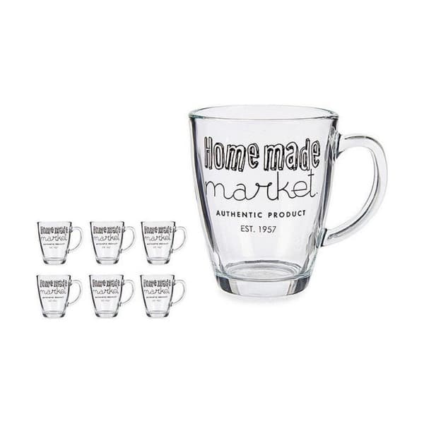 Krus Vivalto Market Gennemsigtig 320 ml (6 enheder)