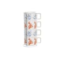 Pikkukuva 1 / 4: Osainen kahvikuppisetti DKD Home Decor Sininen Fuksia Metalli Dolomite 260 ml