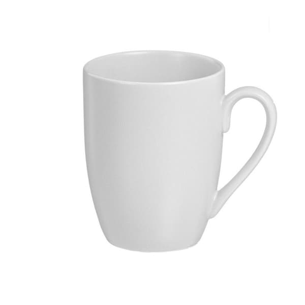 Setti 6 kuppia Caison Valkoinen Posliini 350 ml Mattaviimeistely