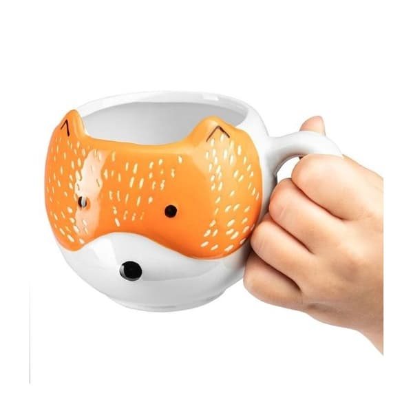 Rävmugg Kaffe- och temugg söt djurpresentidé