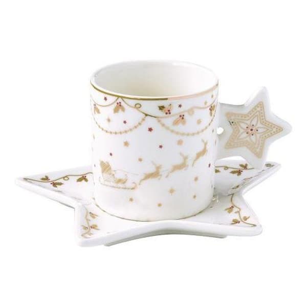 Kopp-Set - Easy Life - Julbelysning - Flerfärgad - Porslin - Elegance
