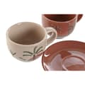 Pikkukuva 3 / 4: Osainen kahvikuppisetti Home ESPRIT Keltainen Beige Terrakotta Liila Metalli Dolomite 180 ml