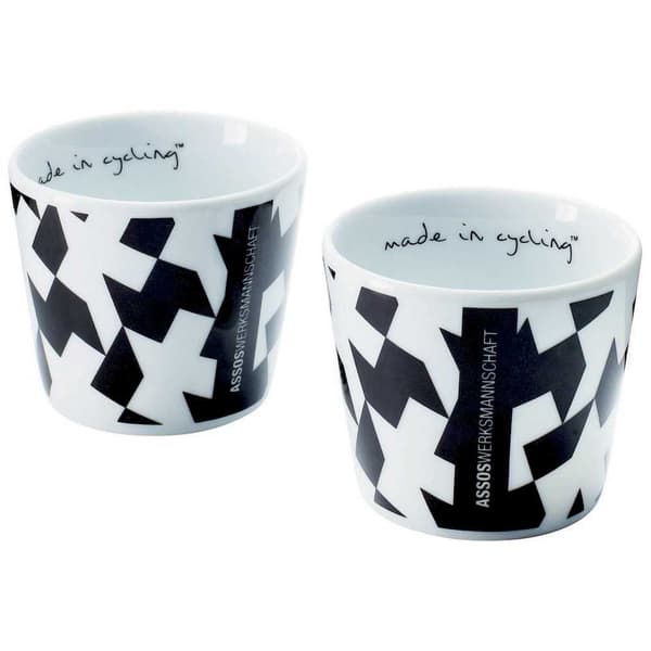 Assos Monogram Mugg 2 Enheter Vit,Svart