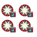 Pikkukuva 1 / 2: Osainen kahvikuppisetti Bialetti Winter Wonderland Turkoosi Posliini 80 ml 4 osaa