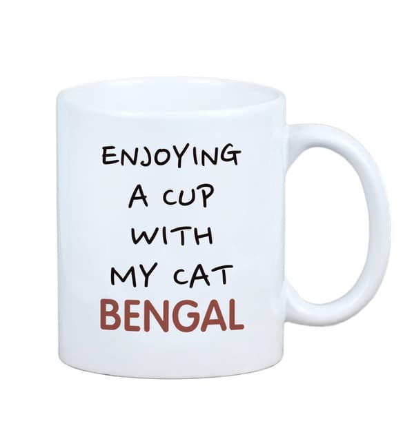 Bengalsk krus med grafik og inskriptionen af Art-Dog-mærket