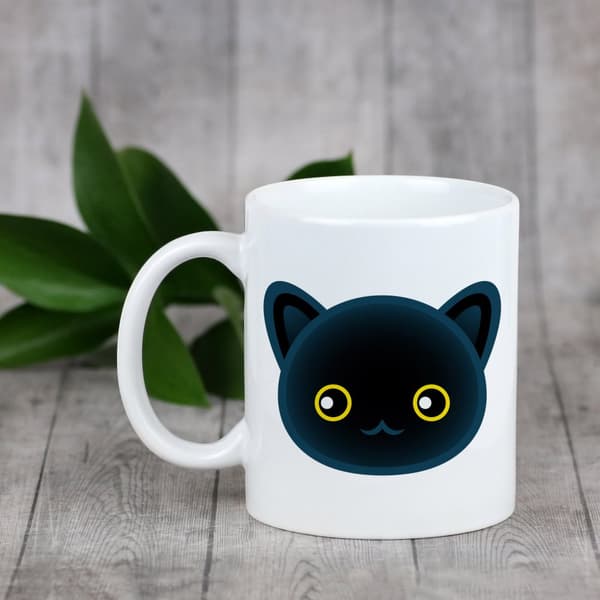 Bombay-mugg med grafik och inskriptionen av varumärket Art-Dog