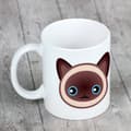 Miniatyrbillede 5 af 6: Siamesisk - krus med grafik og inskriptionen af Art-Dog-mærket