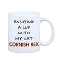 Miniatyrbillede 3 af 6: Cornish Rex - krus med grafik og Art-Dog brand inskription