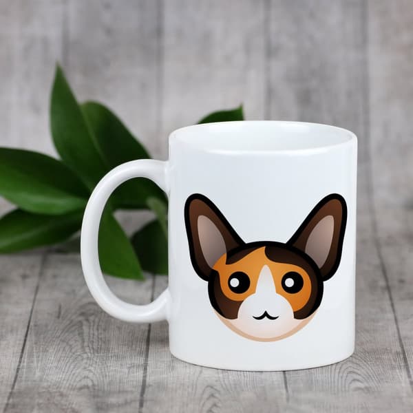 Cornish Rex - krus med grafik og Art-Dog brand inskription