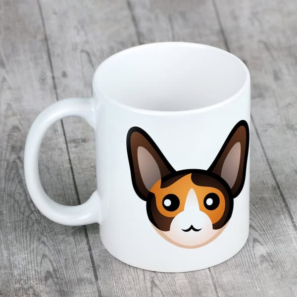 Cornish Rex - krus med grafik og Art-Dog brand inskription