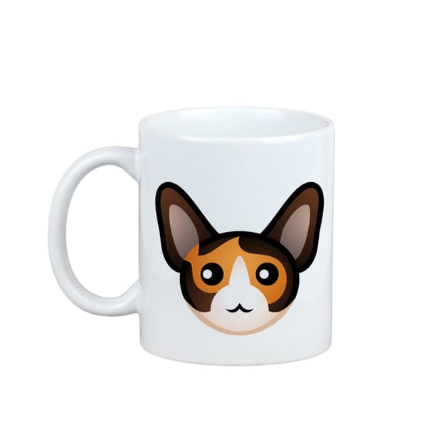 Cornish Rex - krus med grafik og Art-Dog brand inskription