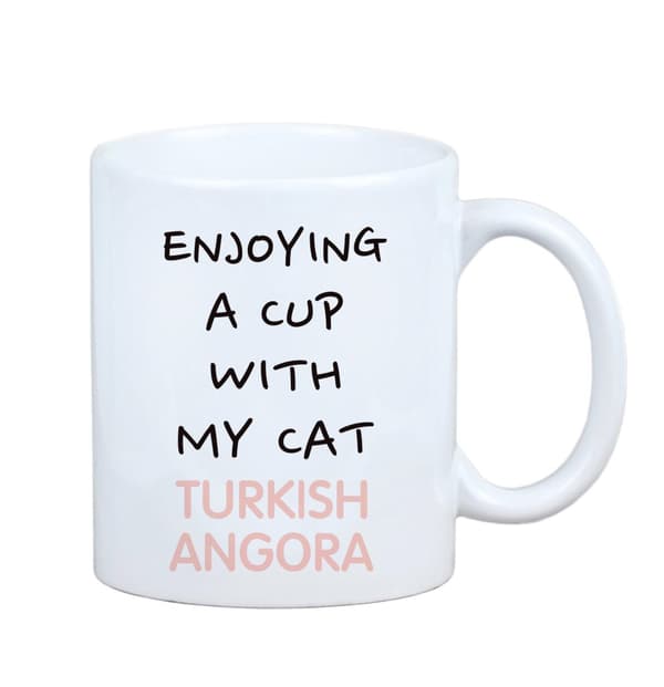 Turkisk angora - mugg med grafik och inskriptionen av varumärket Art-Dog