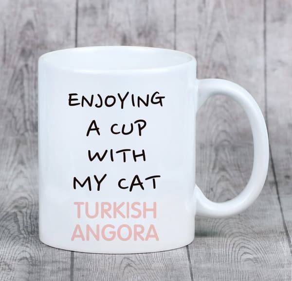 Turkisk angora - mugg med grafik och inskriptionen av varumärket Art-Dog