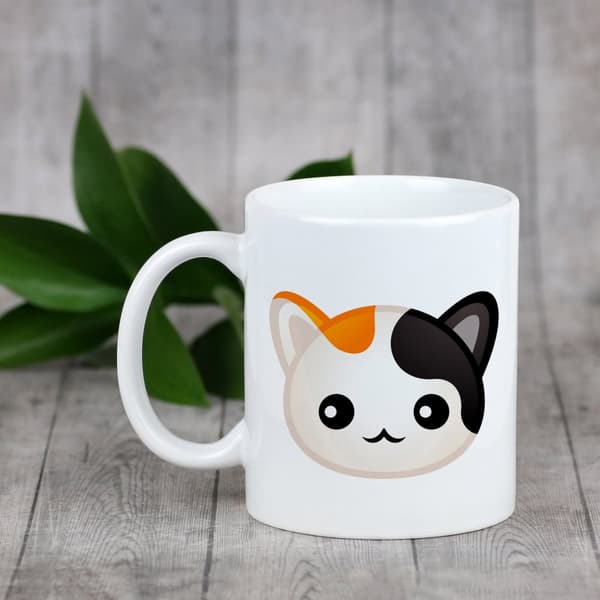 Japansk bobtail - krus med grafik og inskriptionen af Art-Dog-mærket