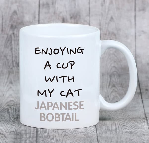 Japansk bobtail - krus med grafik og inskriptionen af Art-Dog-mærket