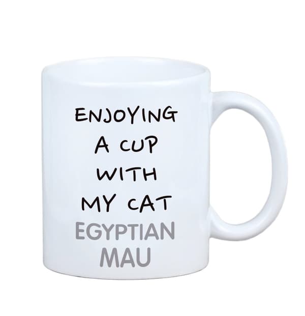 Egyptisk Mau-katt - mugg med grafik och inskriften Art-Dog