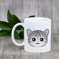 Miniatyrbild 4 av 6: Egyptisk Mau-katt - mugg med grafik och inskriften Art-Dog