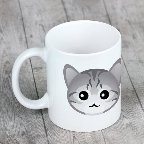 Egyptisk Mau-katt - mugg med grafik och inskriften Art-Dog