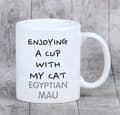 Miniatyrbild 6 av 6: Egyptisk Mau-katt - mugg med grafik och inskriften Art-Dog