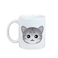 Miniatyrbild 1 av 6: Egyptisk Mau-katt - mugg med grafik och inskriften Art-Dog