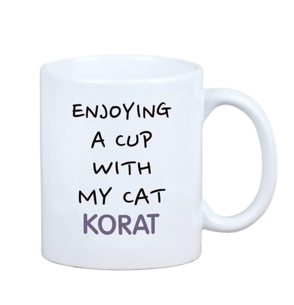 Korat - mugg med grafik och inskriptionen av varumärket Art-Dog