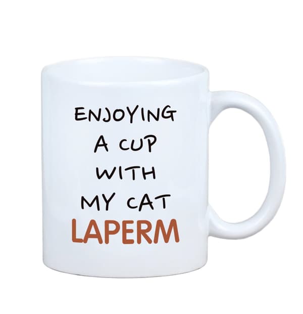 Laperm - mugg med grafik och inskriptionen av varumärket Art-Dog