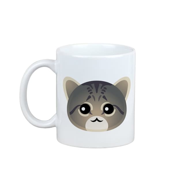 Asiatisk tabby - krus med grafik og inskription af Art-Dog-mærket