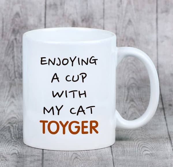 Toyger kat - krus med grafik og Art-Dog brand inskription