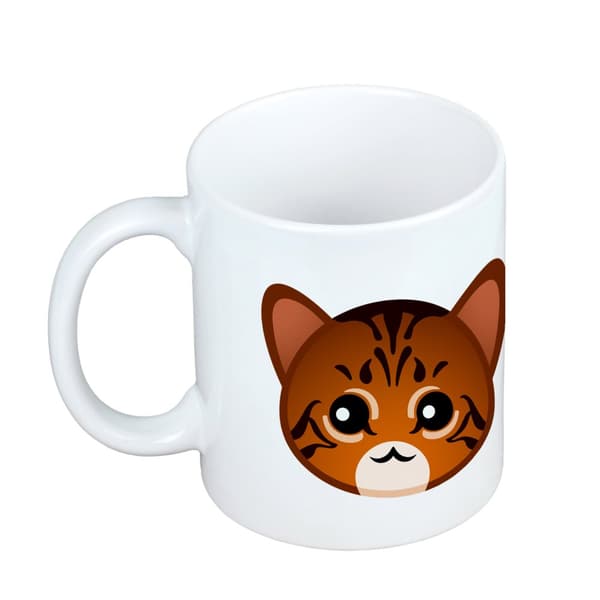 Toyger kat - krus med grafik og Art-Dog brand inskription