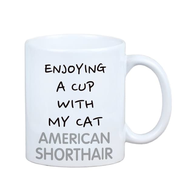 Amerikanskt korthår - mugg med grafik och inskriptionen av varumärket Art-Dog