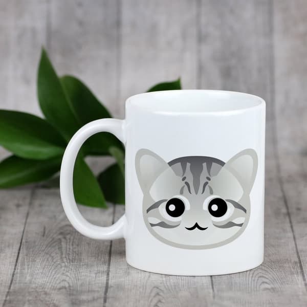 Amerikanskt korthår - mugg med grafik och inskriptionen av varumärket Art-Dog
