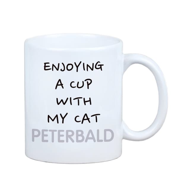Peterbald - mugg med grafik och inskriptionen av varumärket Art-Dog