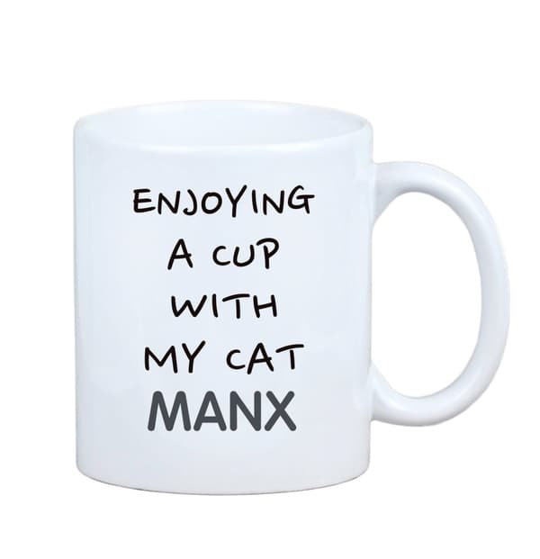 Manx - krus med grafik og inskriptionen af Art-Dog-mærket