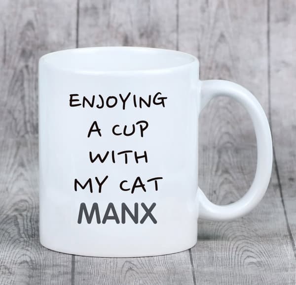 Manx - krus med grafik og inskriptionen af Art-Dog-mærket